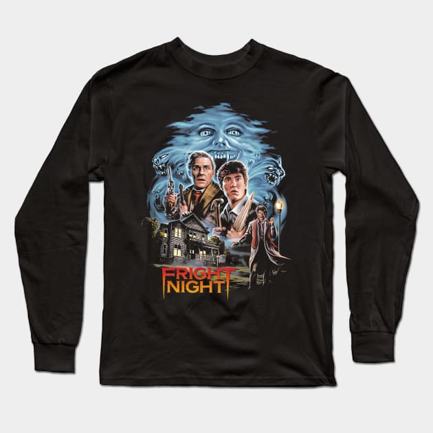 Fright Bootlag Vintage Long Sleeve T-Shirt by Lianame